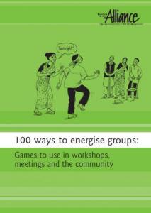 100 Ways to Energise Groups