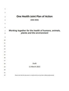 One Health Joint Plan of Action (2022-2026)