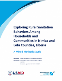 Breakthrough ACTION Liberia Rural Sanitation Report 2021