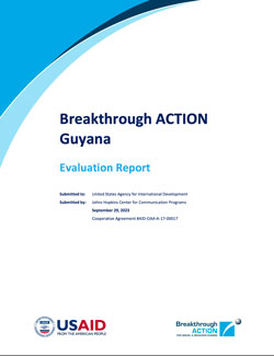 Breakthrough ACTION Guyana - Evaluation Report