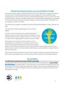 Global Handwashing Day Social Media Toolkit