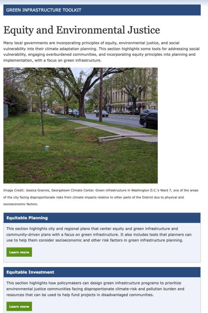 Green Infrastructure Toolkit - The Compass for SBC