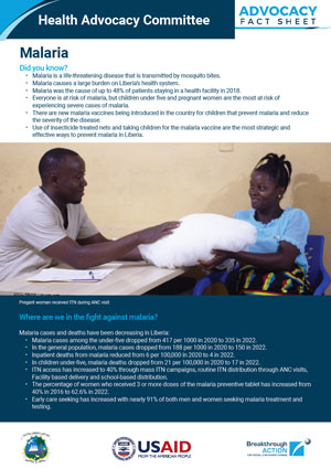 Breakthrough ACTION Liberia - Advocacy Fact Sheet