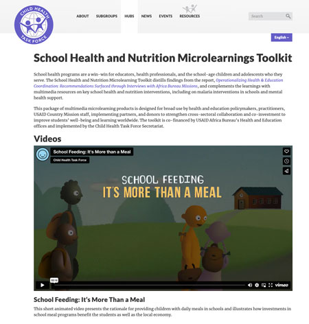 School Health and Nutrition Microlearnings Toolkit