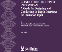 Conducting In-Depth Interviews: A Guide for Designing and Conducting In-Depth Interviews for Evaluation Input