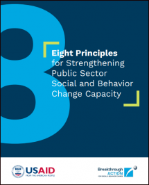Eight Principles for Strengthening Public Sector Social and Behavior Change Capacity