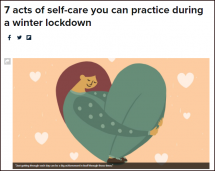 7 Acts of Self-care You Can Practice during a Winter Lockdown