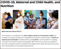 COVID-19, Maternal and Child Health, and Nutrition