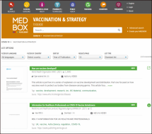 MEDBOX Vaccination and Strategy Toolbox