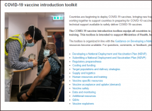 COVID-19 Vaccine Introduction Toolkit