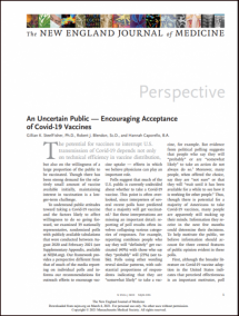 An Uncertain Public — Encouraging Acceptance of Covid-19 Vaccines