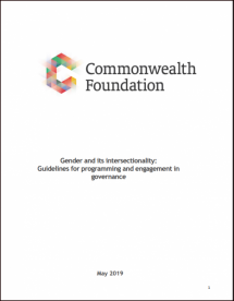 Gender and its Intersectionality: Guidelines for Programming and Engagement in Governance