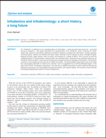 Infodemics and Infodemiology: A Short History, a Long Future