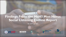 Findings From the Merci Mon Héros Social Listening Endline Report