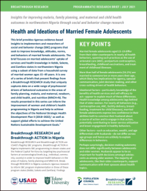Health and Ideations of Married Female Adolescents