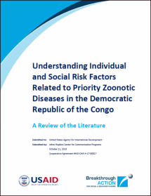 Understanding Individual and Social Risk Factors Related to Priority Zoonotic Diseases in the Democratic Republic of the Congo: A Review of the Literature