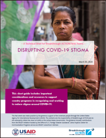 Technical Brief: Disrupting COVID-19 Stigma