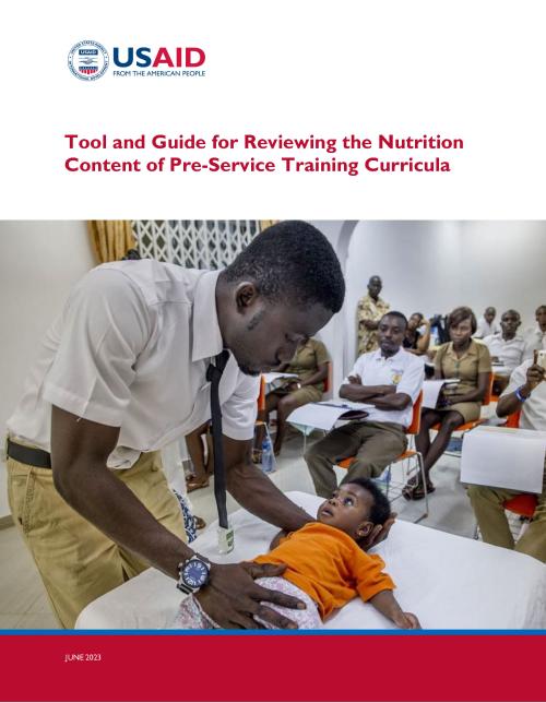 Tool and Guide for Reviewing the Nutrition Content of Pre-Service Training Curricula