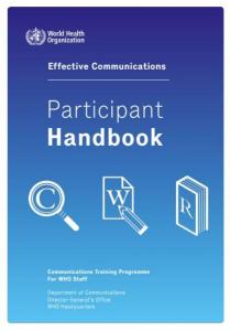 Effective Communications: Participant Handbook