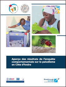 Aperçu des résultats de l’enquête comportementale sur le paludisme en Côte d’Ivoire