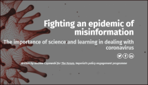 Fighting an Epidemic of Misinformation: The Importance of Science and Learning in Dealing with Coronavirus