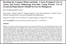 Reaching the Youngest Moms and Dads: A Socio-Ecological View of Actors and Factors Influencing First-time Young Parents’ Use of Sexual and Reproductive Health Services in Madagascar