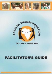 African Transformation Facilitator’s Guide