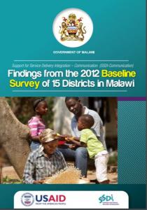 Baseline Survey of 15 Districts in Malawi, 2012