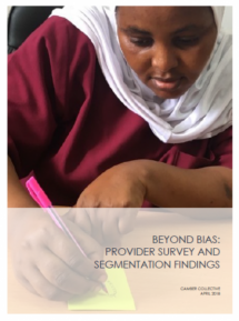 Beyond Bias: Provider Survey and Segmentation Findings