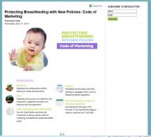 Protecting Breastfeeding with New Policies: Code of Marketing
