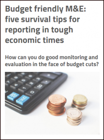 Budget Friendly M&E: Five Survival Tips for Reporting in Tough Economic Times