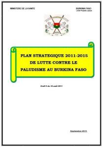 Plan Strategique 2011-2015 de Lutte Contre le Paludisme au Burkina Faso
