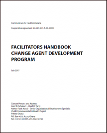 Curriculum for Change Agent Development Program – Facilitator’s Handbook