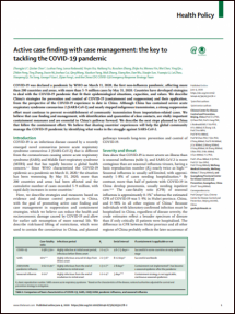 Active Case Finding with Case Management: the Key to Tackling the COVID-19 Pandemic