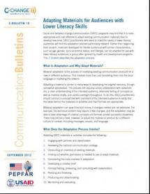 Adapting Materials for Audiences with Lower Literacy Skills