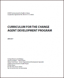 Curriculum for Change Agent Development Program