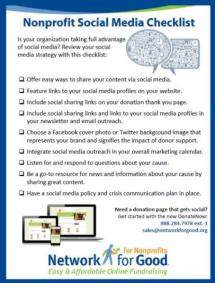Nonprofit Social Media Checklist