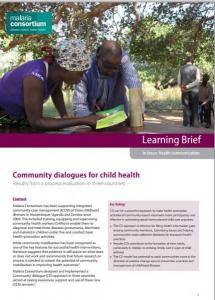 Community Dialogue for Child Health: Results from a Process Evaluation in 3 Countries