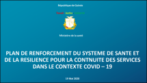 Guinea COVID-19 Service Continuation Plan