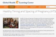 Healthy Timing and Spacing of Pregnancy (HTSP) Online Course