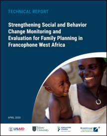Strengthening Social and Behavior Change Monitoring and Evaluation for Family Planning in Francophone West Africa