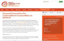 Demand Generation for Underutilized Commodities in RMNCH [Implementation Kit]