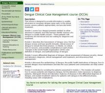 Dengue Clinical Case Management Online Course