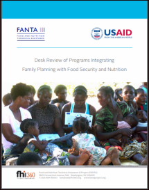 Desk Review of Programs Integrating Family Planning with Food Security and Nutrition