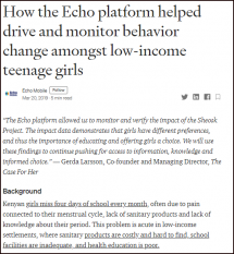 How the Echo Platform Helped Drive and Monitor Behavior Change amongst Low-income Teenage Girls