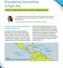 Capacity Strengthening During the Zika Outbreak Response: Empowering Communities to Fight Zika