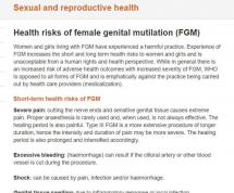 Health Risks of FGM