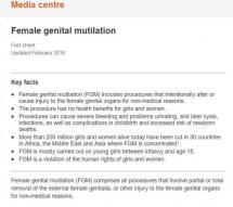 Fact Sheet on FGM