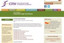 Child Marriage Factsheets