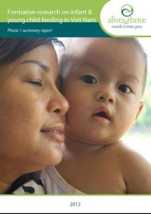 Formative Research on Infant and Young Child Feeding in Vietnam, Phase I